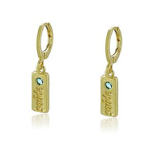 Brinco Argola Saude Dourado