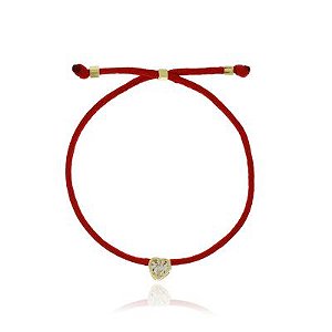 Pulseira Verão Coração Vermelho