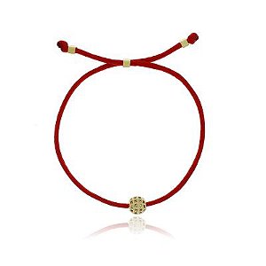 Pulseira Verão Esfera  Vermelho