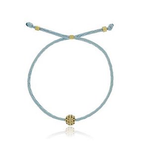 Pulseira Verão Esfera  Azul Claro