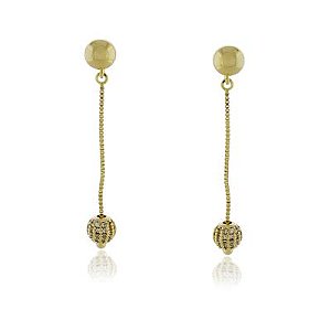 Brinco Bárbara Cravejado Dourado