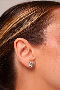 Brinco Circulo Moissanite Rbranco