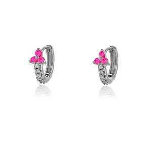 Brinco Argola P Trevinho Pink Rbranco