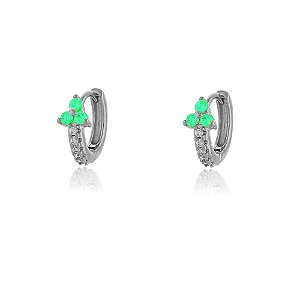 Brinco Argola P Trevinho Verde Rbranco