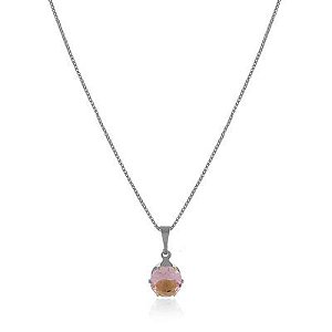 Colar Miriam Rosa 8mm Rbranco