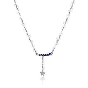 Colar Estrela Safira Rbranco