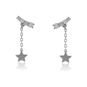 Brinco Estrela Cristal Rbranco