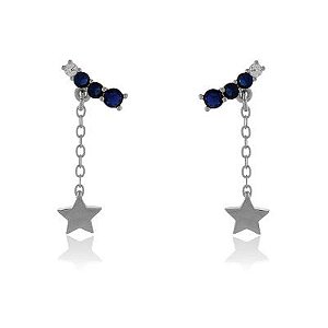 Brinco Estrela Safira Rbranco