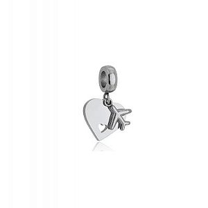 Furloque Pendurado Avião Coração Aço