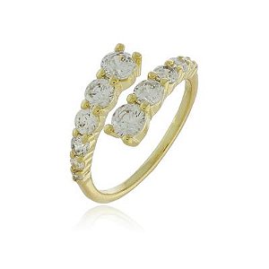 Anel Pedras Degrade Dourado