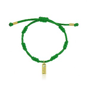 Pulseira Vibração Dourado Verde