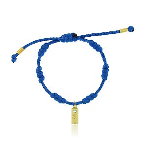 Pulseira Vibração Dourado Azul