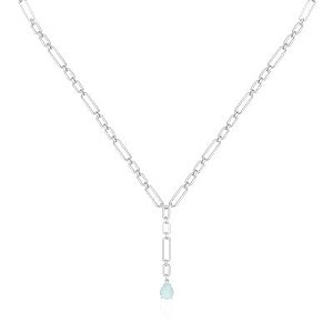 Colar Elos Aquamarine Rbranco