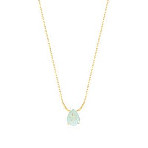 Colar Celina Aquamarine Dourado