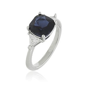 Anel Solitário Safira Rbranco