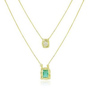 Escapulario Duplo Organico Dourado