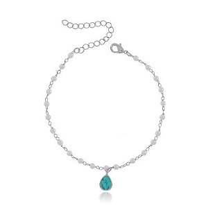 Pulseira Perola Turquesa Rbranco
