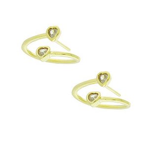 Brinco Zig Zag Dourado