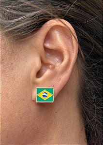 Brinco Brasil  Dourado