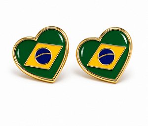 Brinco Brasil Dourado