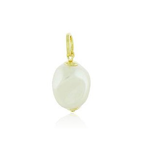 Pingente Pérola Barroca Dourado