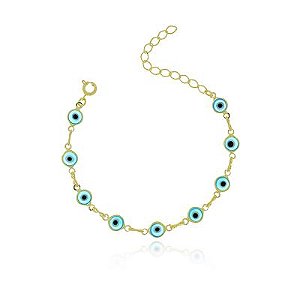 Pulseira Olhos Gregos Dourado