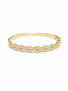 Bracelete Entrelaçado G Dourado