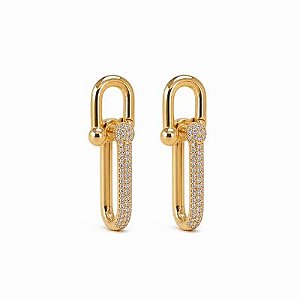 Brinco Tiffany Dourado