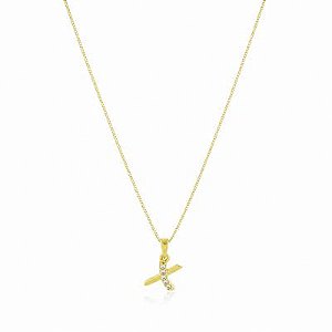 Colar Pingente Malta Dourado