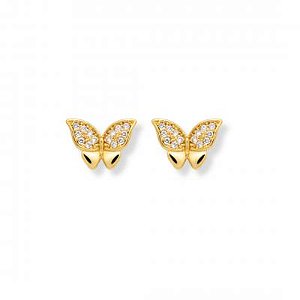 Brinco Infantil Borboleta Dourado