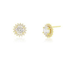 Brinco Kate Cristal M Dourado