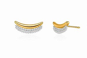 Brinco E. Cuff Liso Crav Dourado