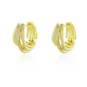 Brinco Argola Giovana Dourado