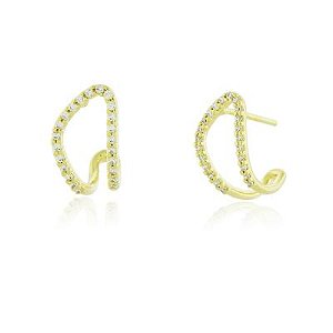 Brinco E. Hook Gancho Conexão Dourado