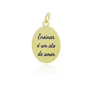 Pingente Professor 2026 Dourado