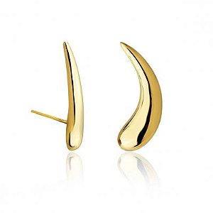 Brinco E. Cuff Virgula Dourado