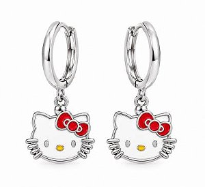 Brinco Infantil Argola Hello Kitty Rbranco