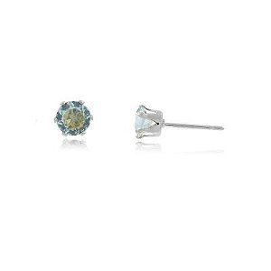 Brinco Miriam Azul Claro 6mm Rbranco