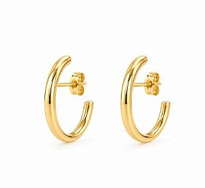 Brinco E. Hook Meia Lua Dourado