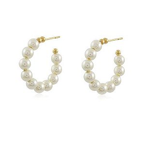 Brinco Argola Pietra Dourado