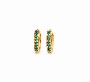 Brinco Samara P Verde Dourado