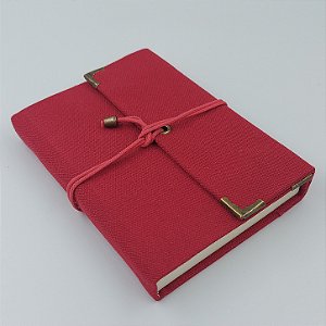 Diário em Lona Vermelho (tamanho médio)