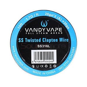 Fio Wire p/ Resistência SS Twisted Clapton - Vandy Vape