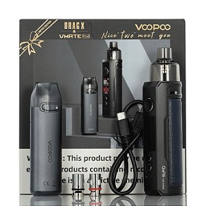 Pod System Recarregável Voopoo Kit Drag X + Vmate | Edição Limitada