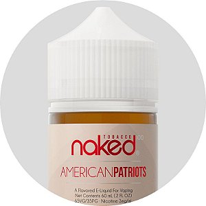 Líquido American Patriots (Tobacco) - Naked 100