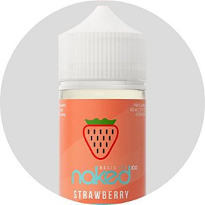 Líquido Strawberry (Basic Ice) - Nic Salt - Naked 100