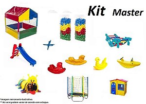 Kit Master com 12 Brinquedos Para Playground