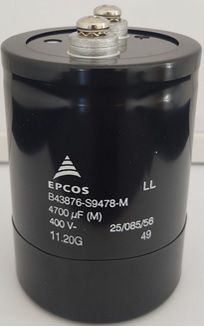 Capacitor Giga-Elco 4.700uF 400V SCREW TERMINAL 75x105mm