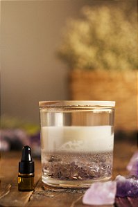 Vela Crystal Purple com Ametista