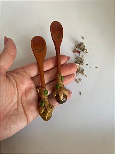 Mini Colher de Pau - Olho de Tigre